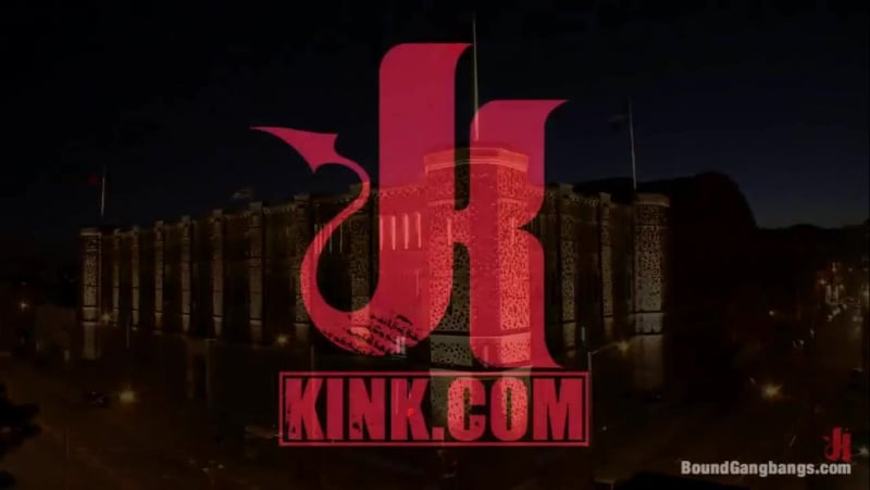 A crowd of young girls in the forest on the street, men fucked the poor thing fuck ass deep